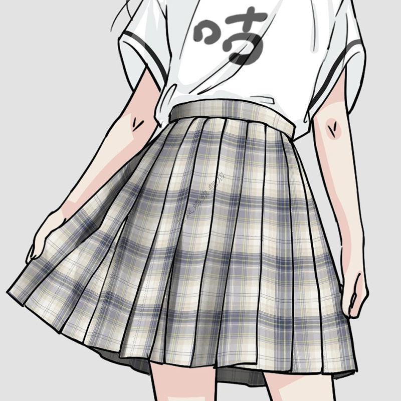 花岚娜 【雪河】jk格裙高腰半身百褶裙原创jk制服正版现货掉落校供感