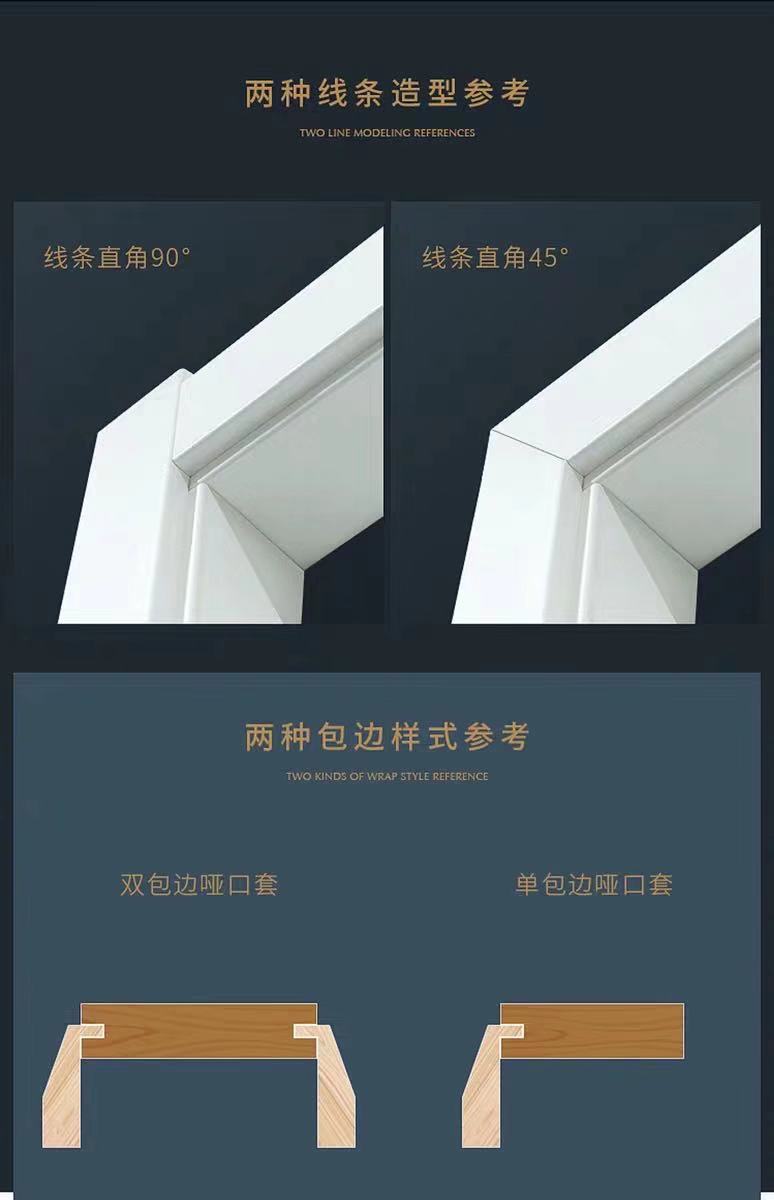 门套定做门框阳台窗套飘窗垭口移入户包边包口直销价 实木复合板 木塑