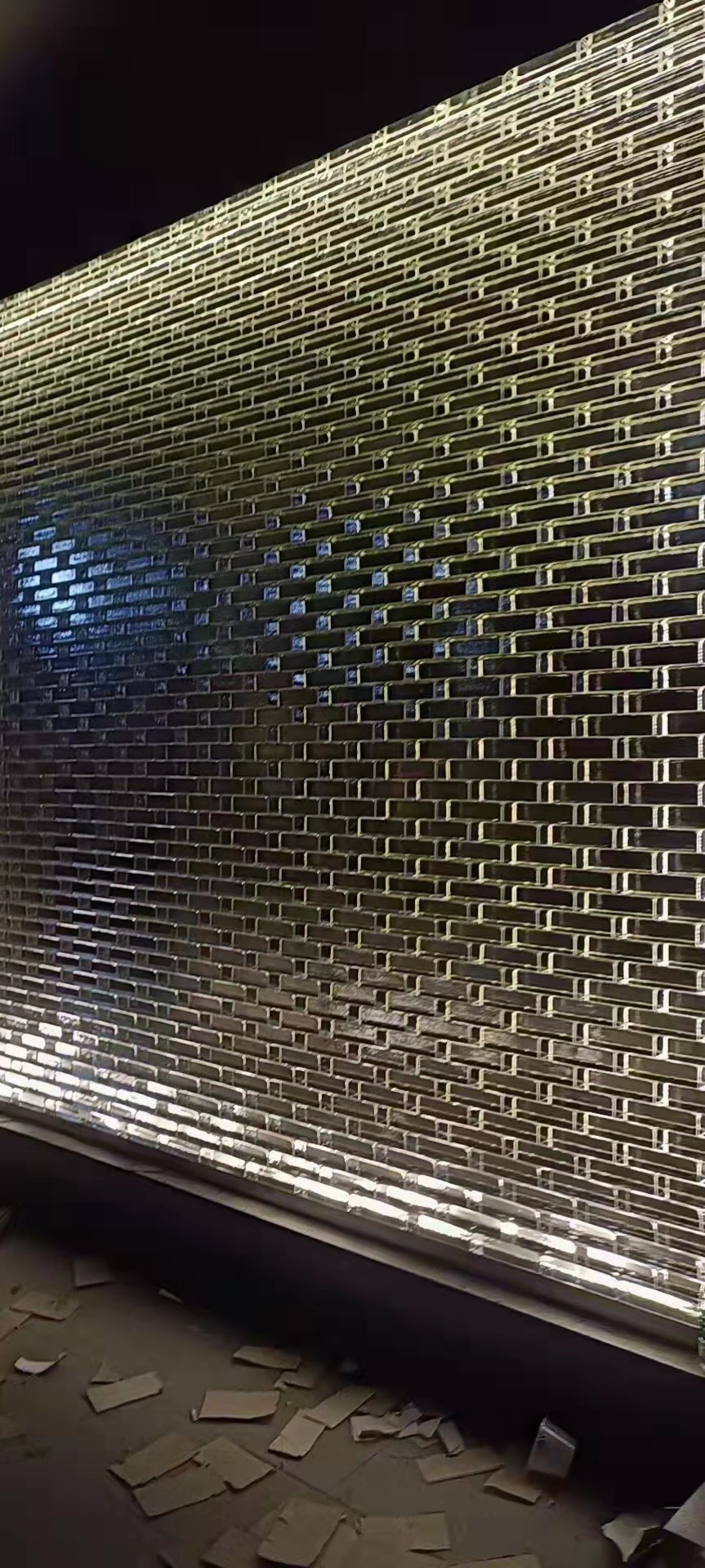 玻璃砖方形幕墙实心水晶砖隔断墙砖创意彩色热熔透明砖50x100x100mm