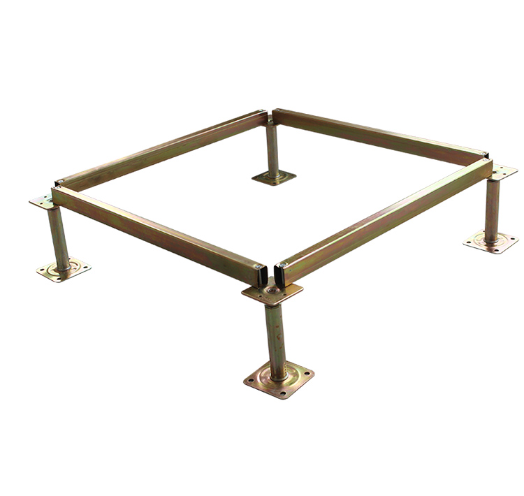 防静电地板支架 钢架空地板支架机房地板配件高架地板支腿活动 30厘米