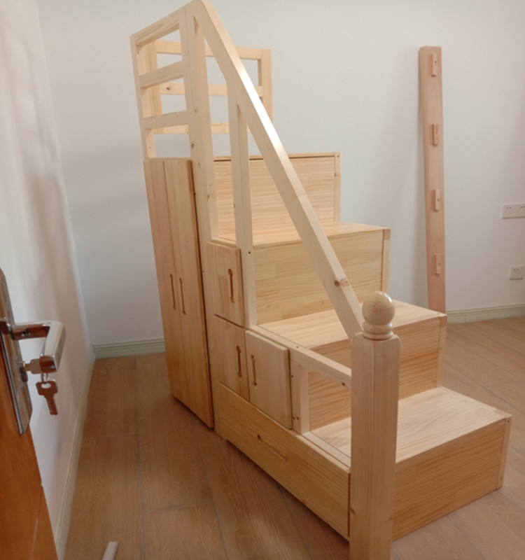 上下床爬梯单卖梯柜单卖楼梯柜抽屉上下床爬梯实木床踏步柜衣柜储物柜