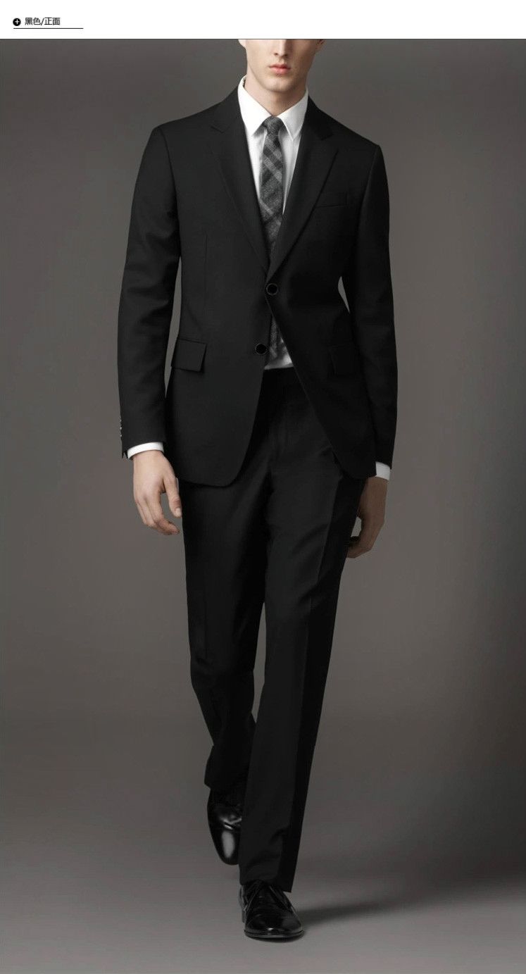 国人西服正装国潮国人西服套装西服套装男士双开叉修身韩版西装新郎