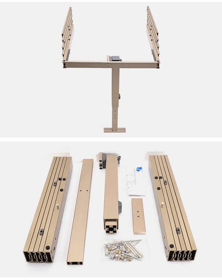 鹿藤 平推带脚隐形折叠桌抽屉可伸缩多节轨道导轨五金 隐藏式餐桌滑轨