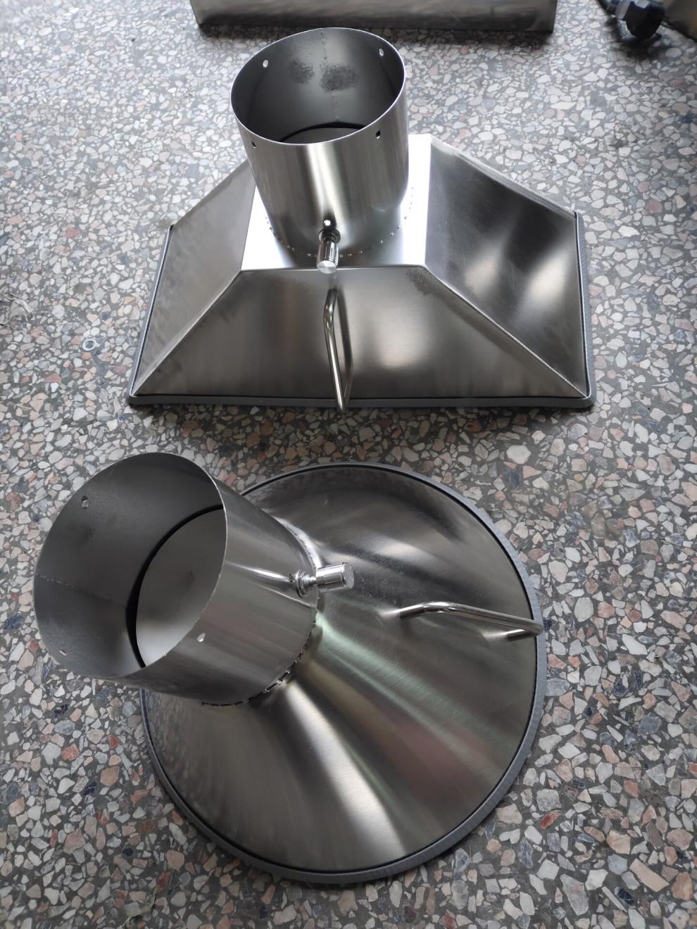 吸烟罩大口径废气处理设备实验室原子集气罩不锈钢300圆形罩110口径