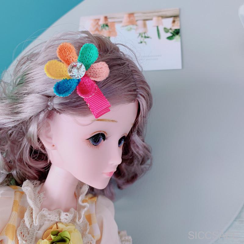 siccsaee儿童发饰女宝宝发夹全包布安全小夹子女童小孩可爱卖萌婴幼儿