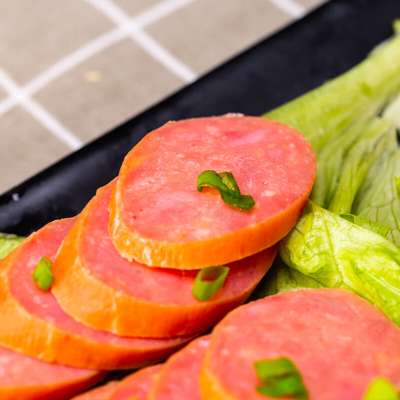 天津国顺蒜味香肠2根350g天津特产酱货即食早餐老味火腿切片