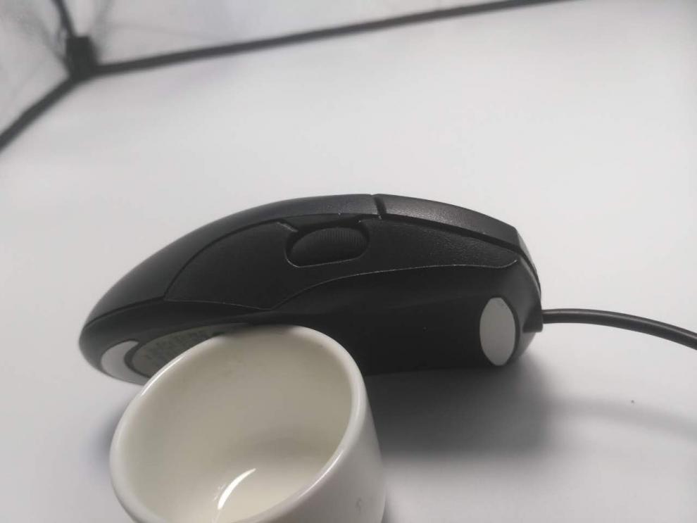 三键鼠标有线真三键侧滚轮制图光电机械绘图3键 老款 白色 无滚轮 ps2