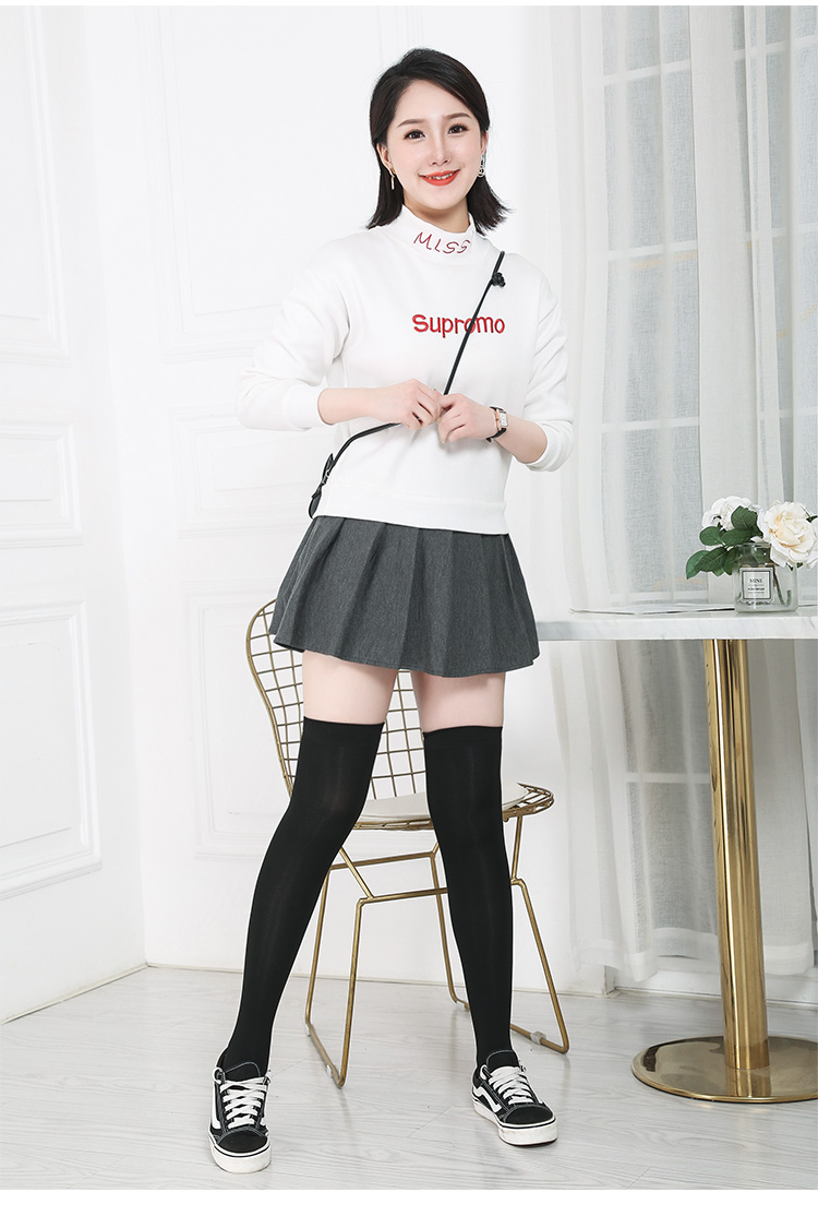 200斤大码过膝袜子女加肥胖mm长筒袜春夏胖妹妹高筒大腿袜.