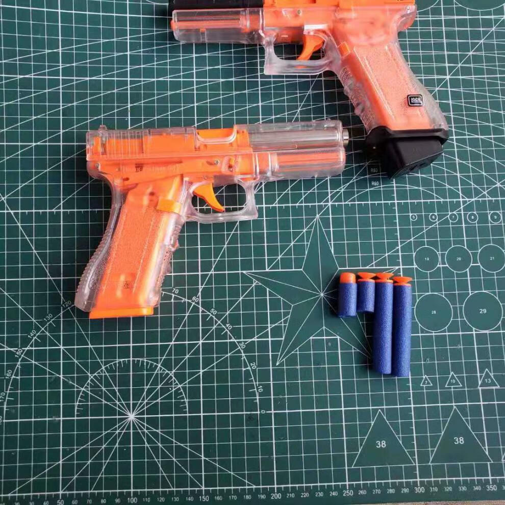 透明探索科教软弹枪展览道具模型未来机械化格洛克加五件套标准配置
