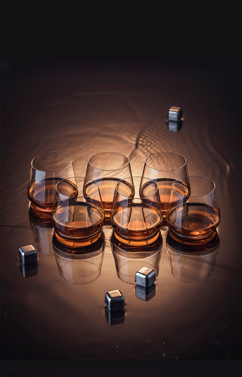 野格酒杯 水晶玻璃酒杯啤酒杯威士忌酒杯洋酒杯子北欧酒吧个性野格