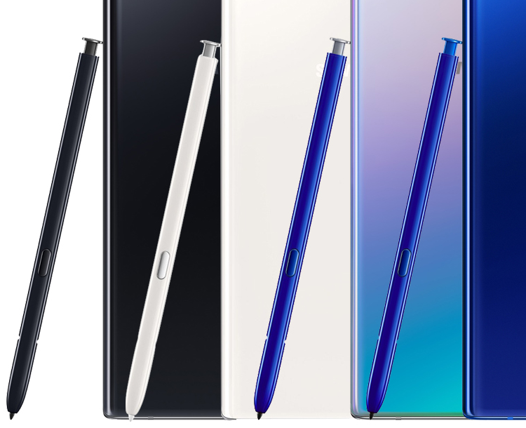 三星原装note10智能蓝牙手写笔note10手机触控笔电磁笔spen遥控黑色