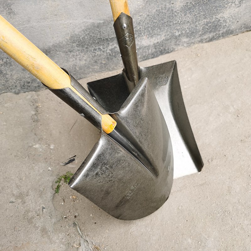 5米大钢锹 尖锹平锹 工兵铲尖口平口大铁锹锰钢全钢淬火防汛工具150cm