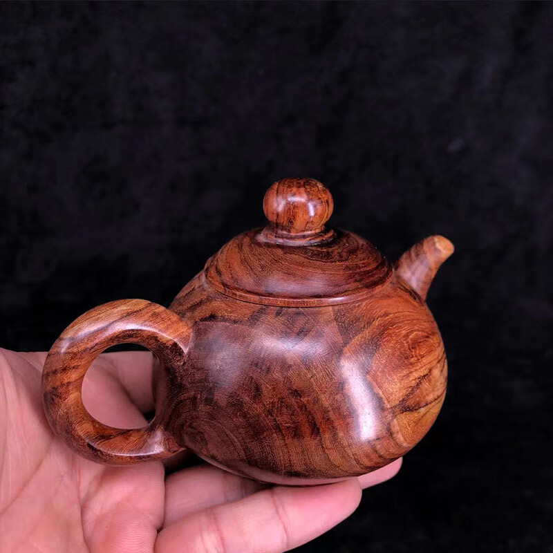 精品茶壶虎斑纹海黄纯手工收藏送礼把玩件摆件 海黄精品茶壶6【图片