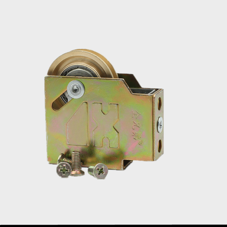 4个装老式90型铝合金门窗滑轮推拉窗滚轮不锈钢玻璃窗滑轮 90铜轮 8个