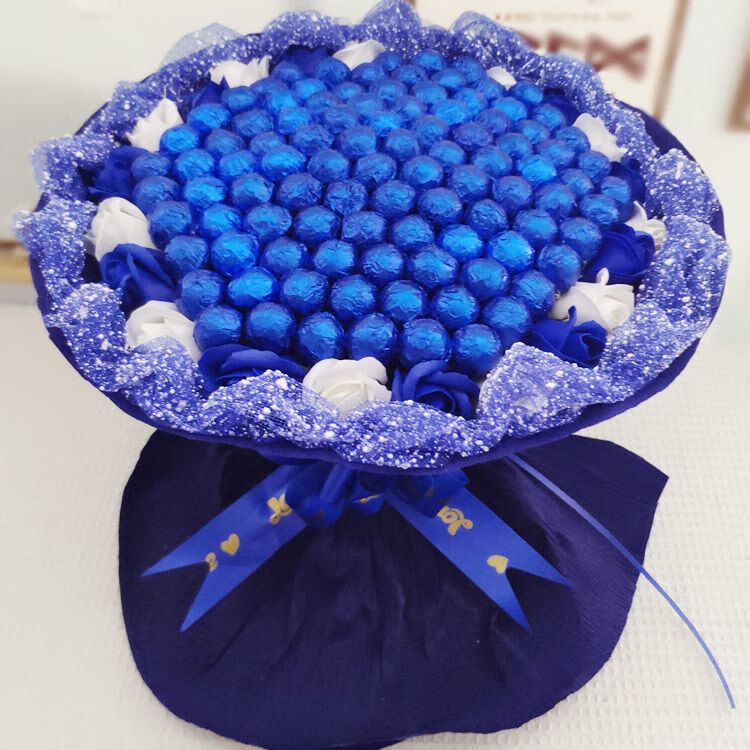 真知棒糖果花束含糖果棒棒糖花束成品情人节 女友带糖礼物 99颗真知棒