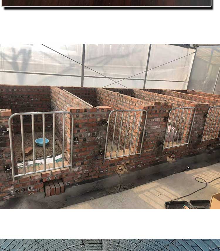 猪圈门配件猪栏门扣猪圈铁门产床配件猪门定位栏配件猪栏门配件 一套