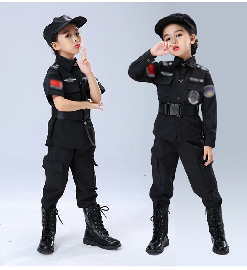 角色扮演儿童服作训男孩小长特战装男童特种军兵套装装备节目活动比赛