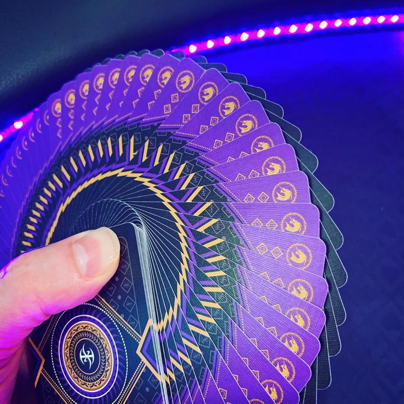 2022新品汇奇烫金收藏创意花切扑克牌 lordz 紫色黑