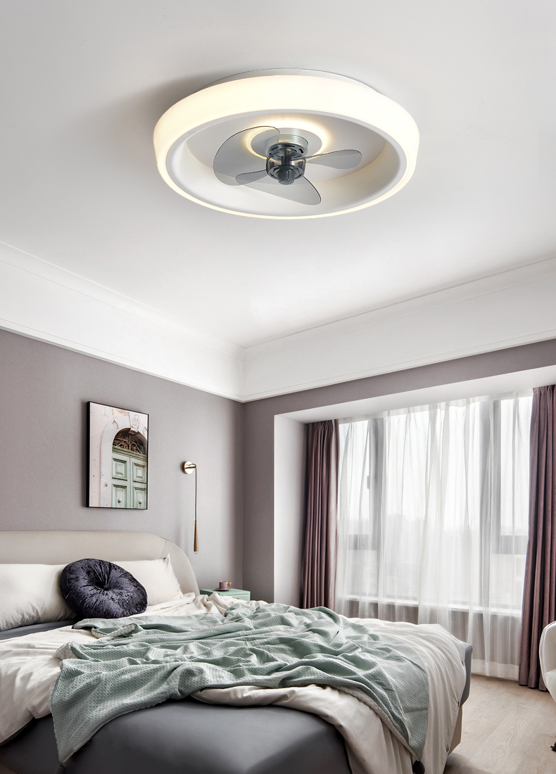 松下隐形吊扇灯吸顶风扇灯2022年新款简约客厅卧室餐厅隐形电扇灯薄