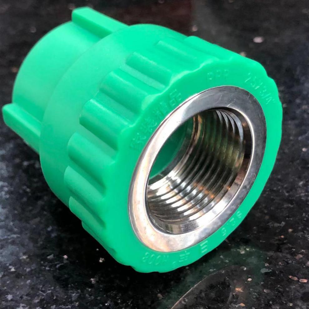 【保价618】佛山日丰绿色瓷芯管6分ppr热水管配件25外丝直接三通ppr冷