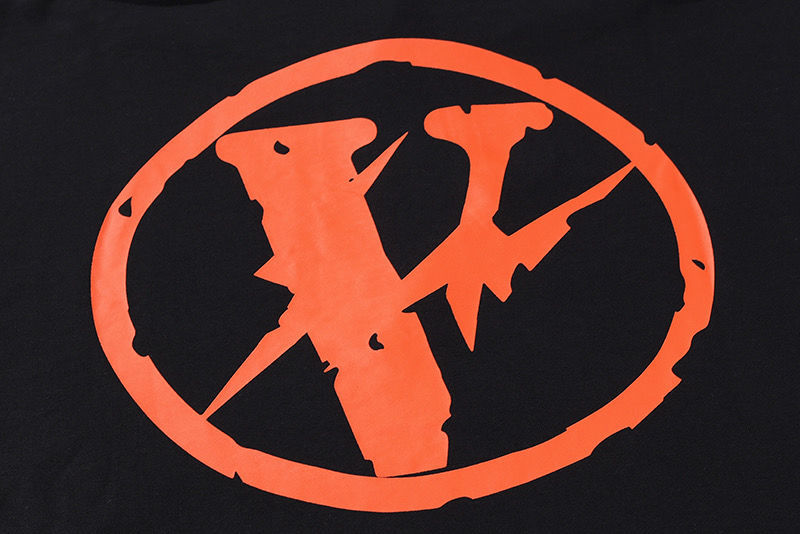 vlone同款高品质卫衣男女藤原浩friends限定大v下摆破坏情侣外套帽衫