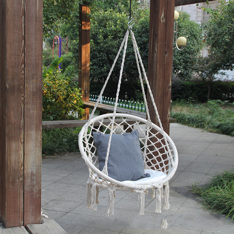 户外休闲吊床成人ins风吊椅摇篮床儿童棉布摇篮野营用品批发ldn 80*60