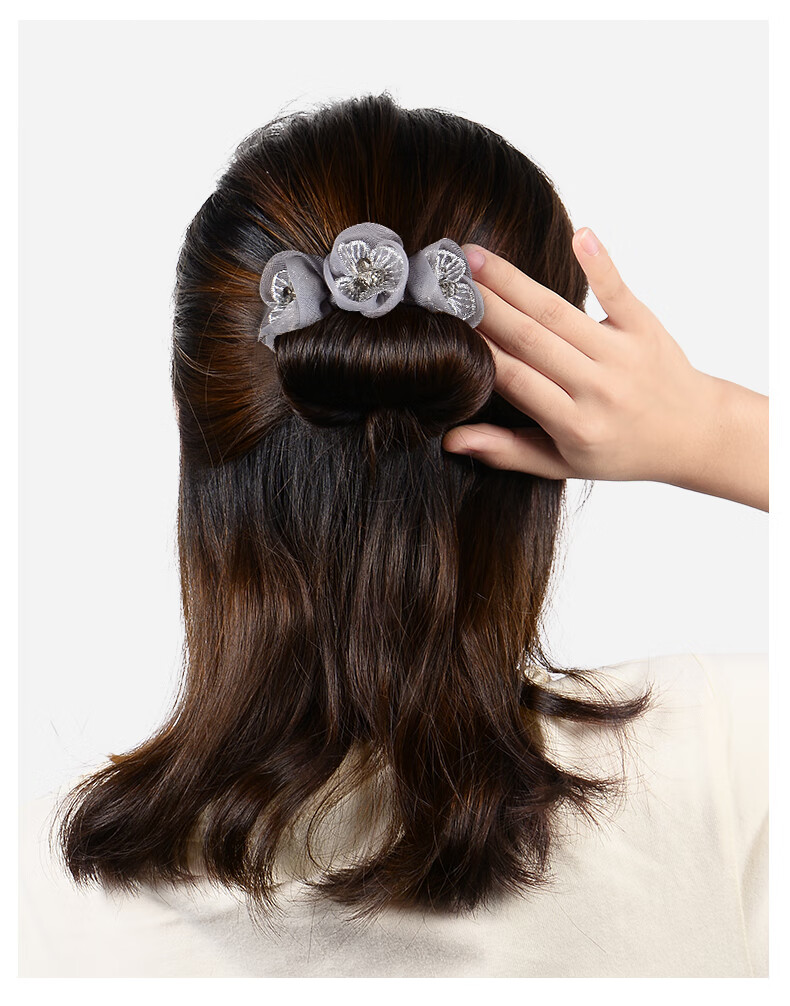 盘头发神器盘发棒盘发器造型器百变蓬松中长发百搭丸子头花朵女士懒人