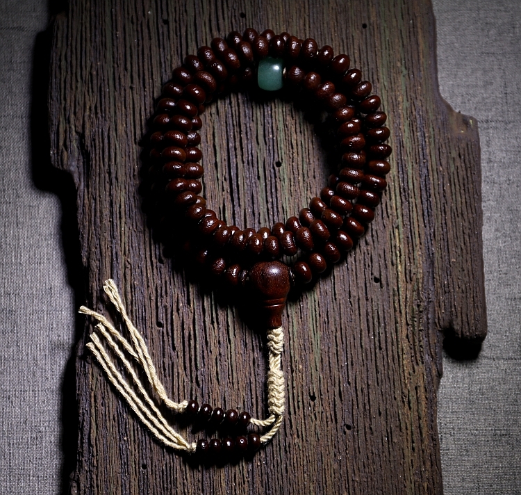 嫚纤【收藏】天然紫金钵盂菩提子佛珠108颗天珠手串男念珠女轻奢网红