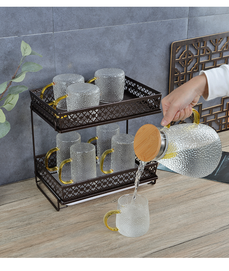 杯架子置物架水杯收纳倒挂玻璃杯沥水架放杯子茶杯收纳柜轻奢家用杯架
