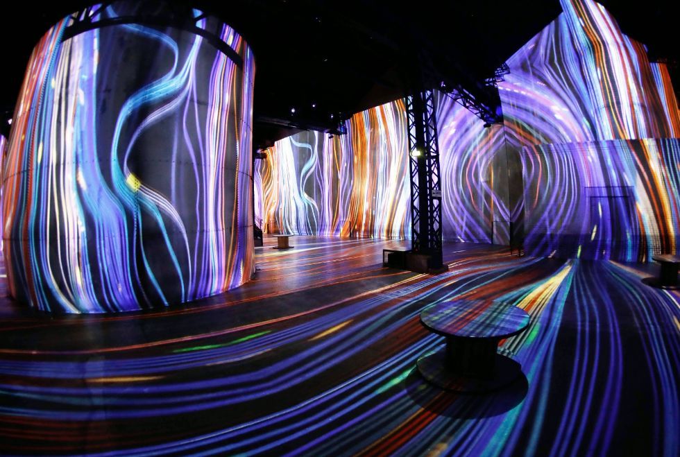 投影仪极米同款家用裸眼3d全息墙地面互动投影酒吧沉浸式5d餐厅室内