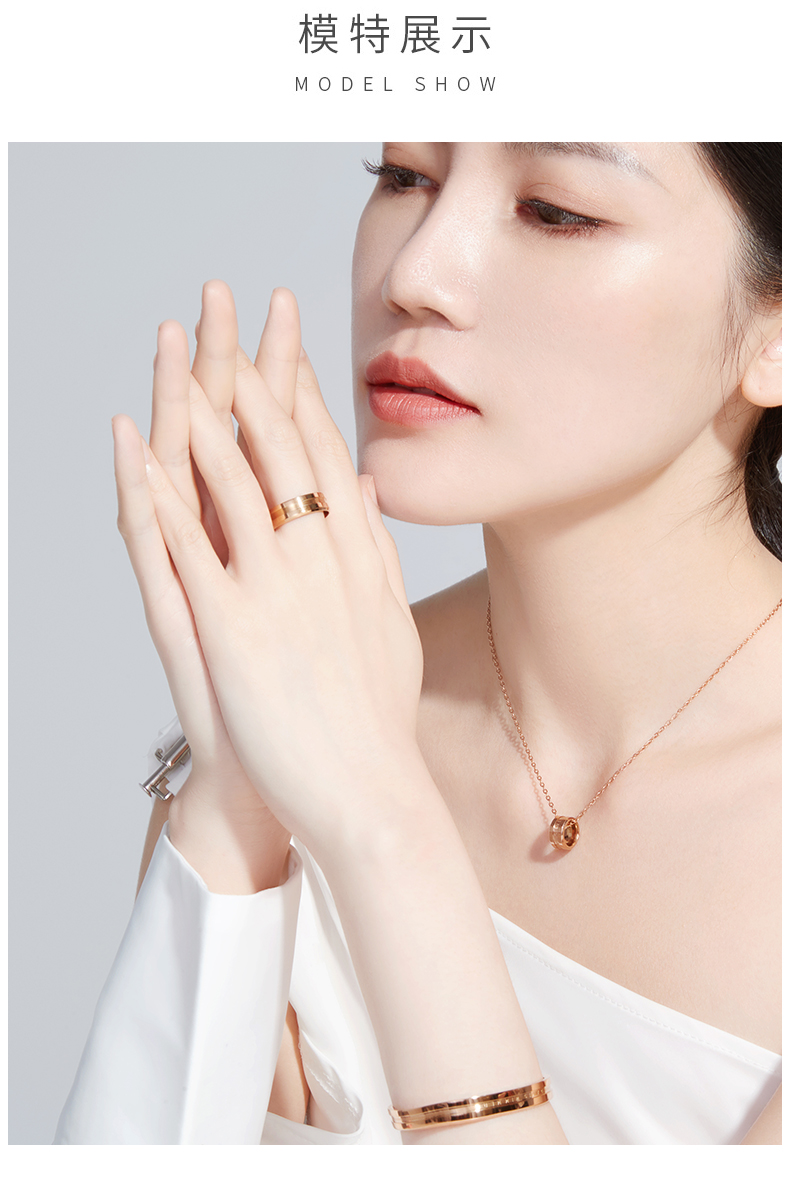 dw戒指独戒 dw戒指情侣一对男女对戒女士女款素圈独戒闺蜜指环官方