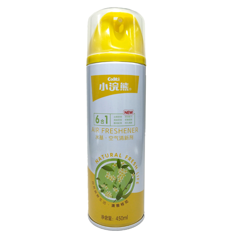 2022新款小浣熊空气清新剂360450ml喷雾桂花茉莉柠檬室内家用芳香清香