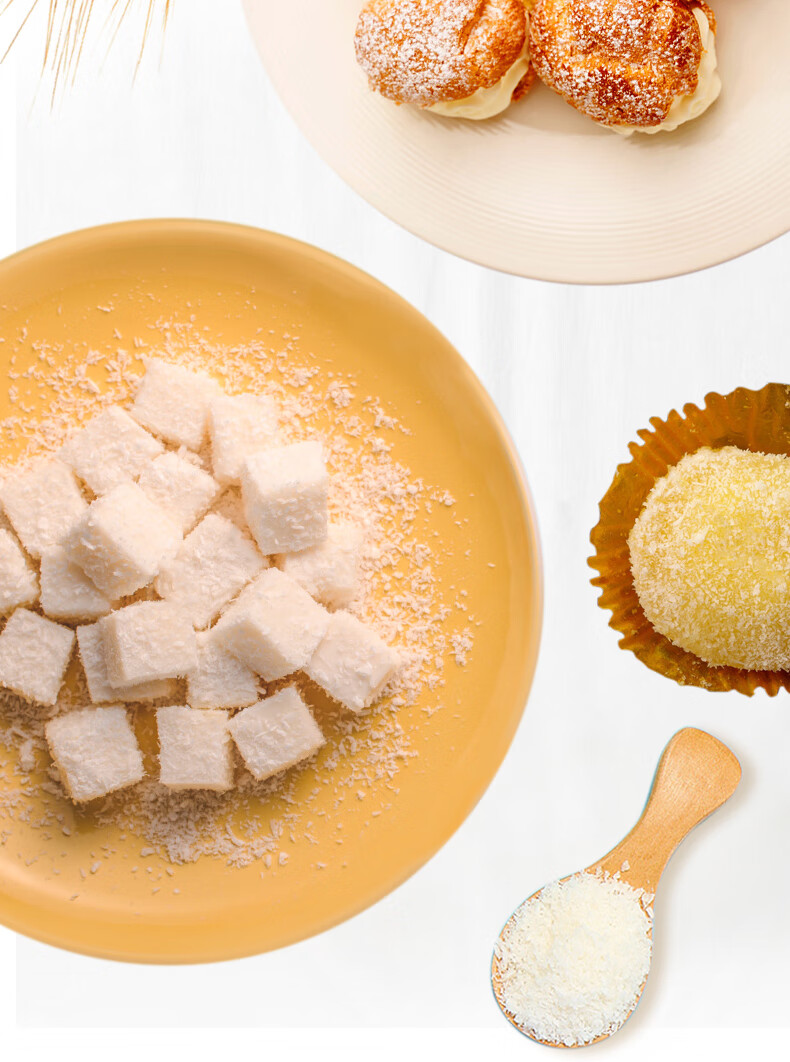 椰蓉粉椰丝100g*5糯米家用烘焙材料椰子碎黄油奶油面包商用 椰蓉100克