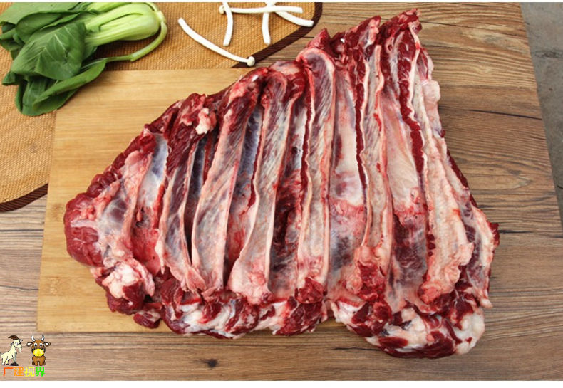 清真农家黄牛肋条肉去骨牛肋排肉鲜牛肉鲜嫩多汁原切高品质3斤原切牛
