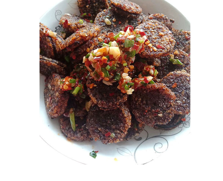 湖南湘西土特产怀化凤凰血粑农家手工自制血肠粑猪血肠糯米血灌肠2斤2