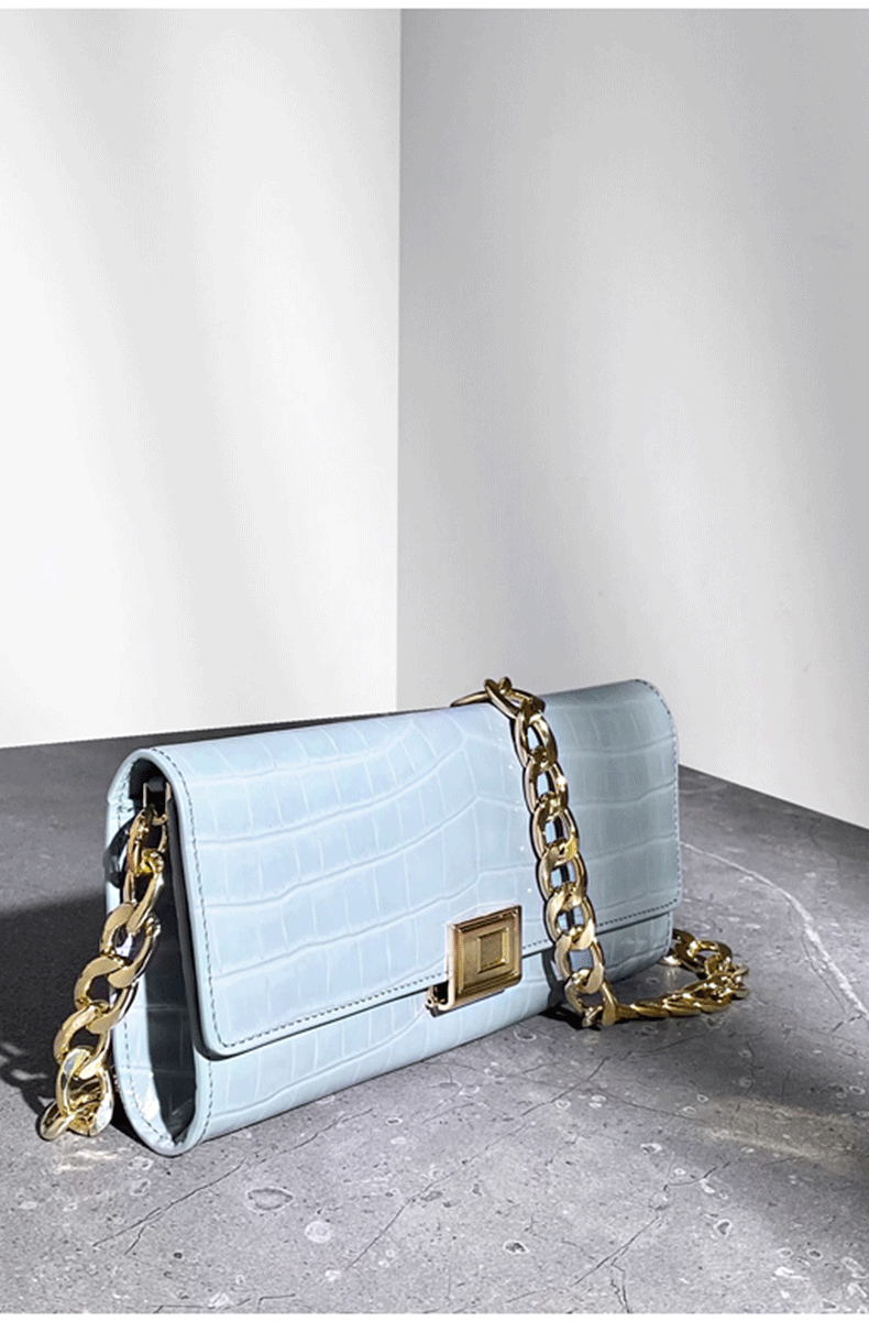 xbvmklvick轻奢品牌女包法国经典鳄鱼纹设计包包单肩腋下精致简约休闲