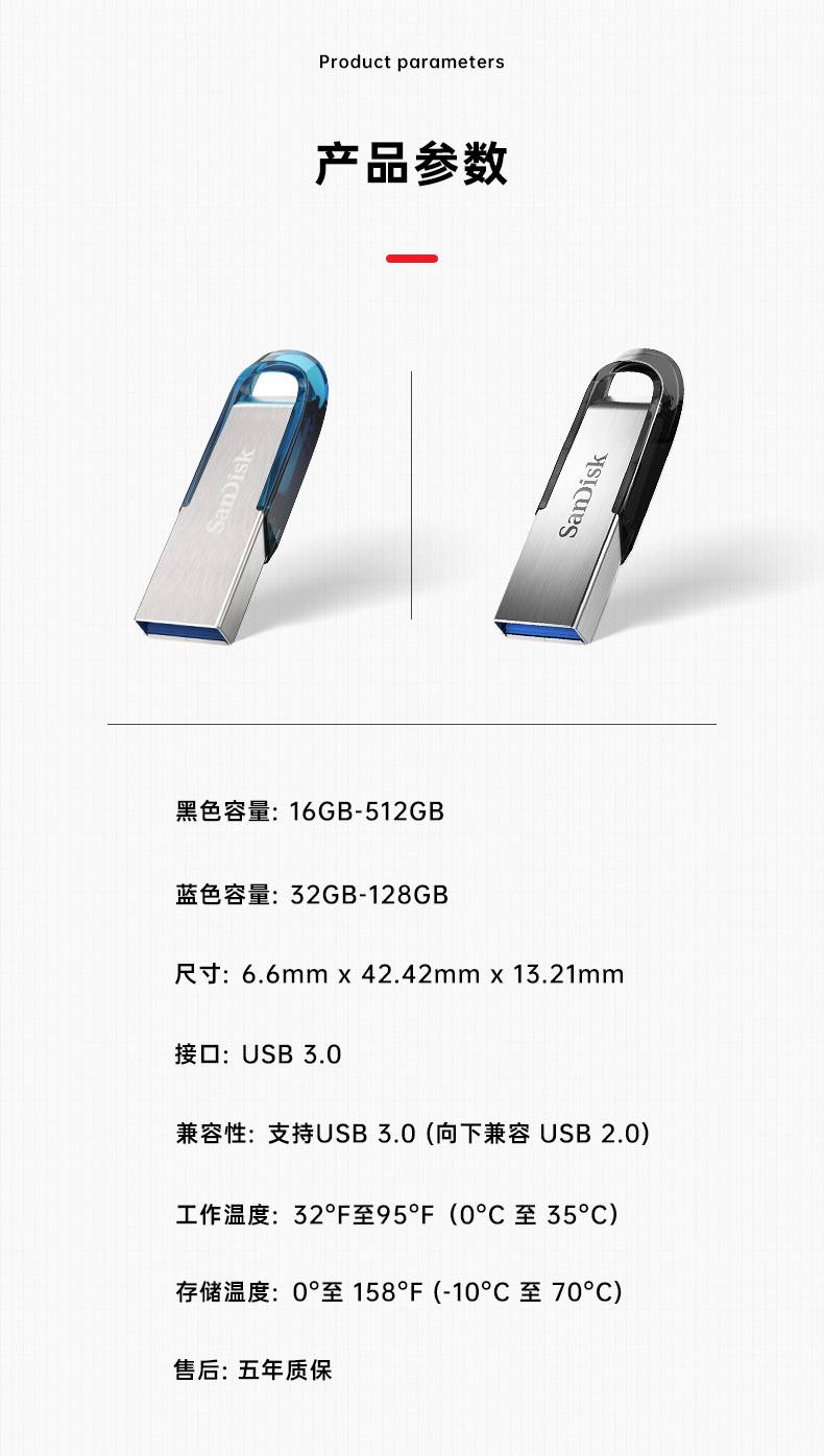 闪迪(sandisk)u盘64g usb3.