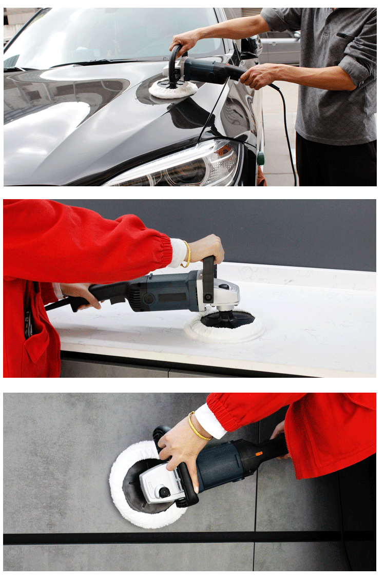 楚歌质优品 手提式调速电动打磨机汽车打蜡小型大理石抛光机家用石材