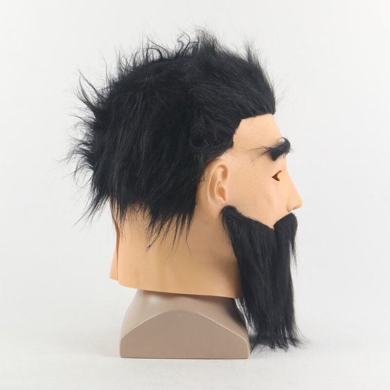 歌胜朗 硅胶逼真人脸面具 3d立体人脸面具硅胶直播美女头套头罩光头