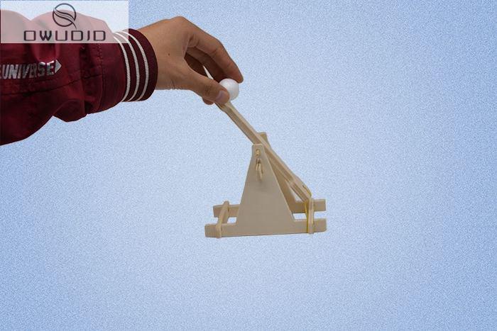 通用技术作品高中木制投石架diy材料包手工学生作业古投石机模型 g31