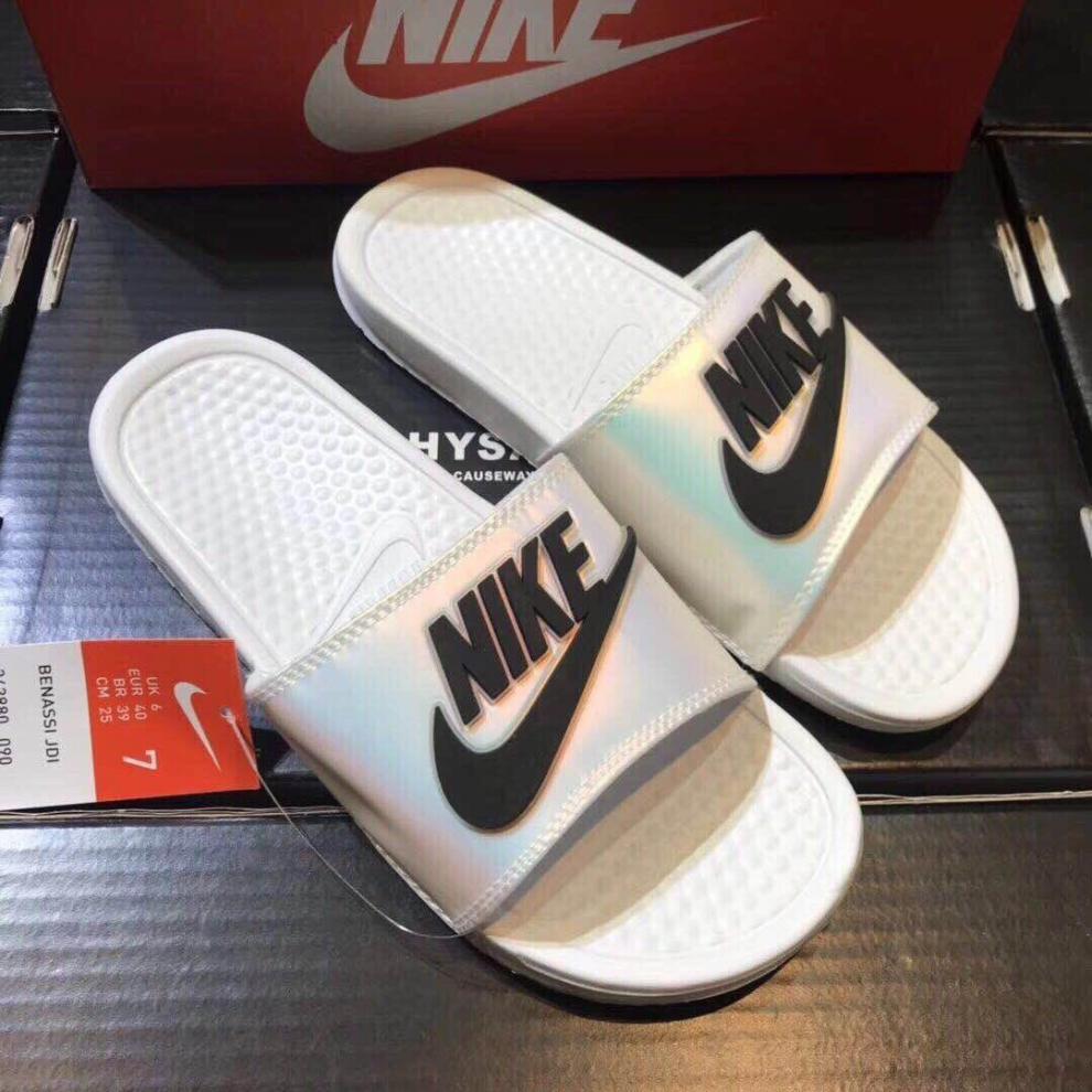 wvga 莆田纯原夏季新款aj飞人拖鞋女黑白情侣鞋忍者鸳鸯拖鞋男女款