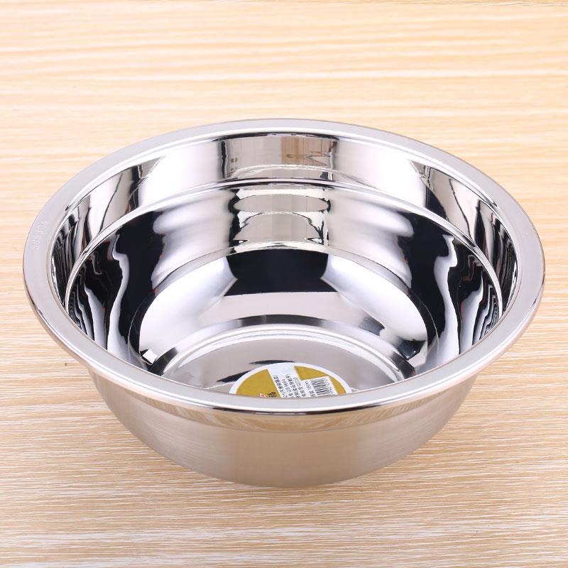 316不锈钢盆304不锈钢盆316不锈钢盆水果汤盆加厚圆形盆打蛋盆烘焙盆