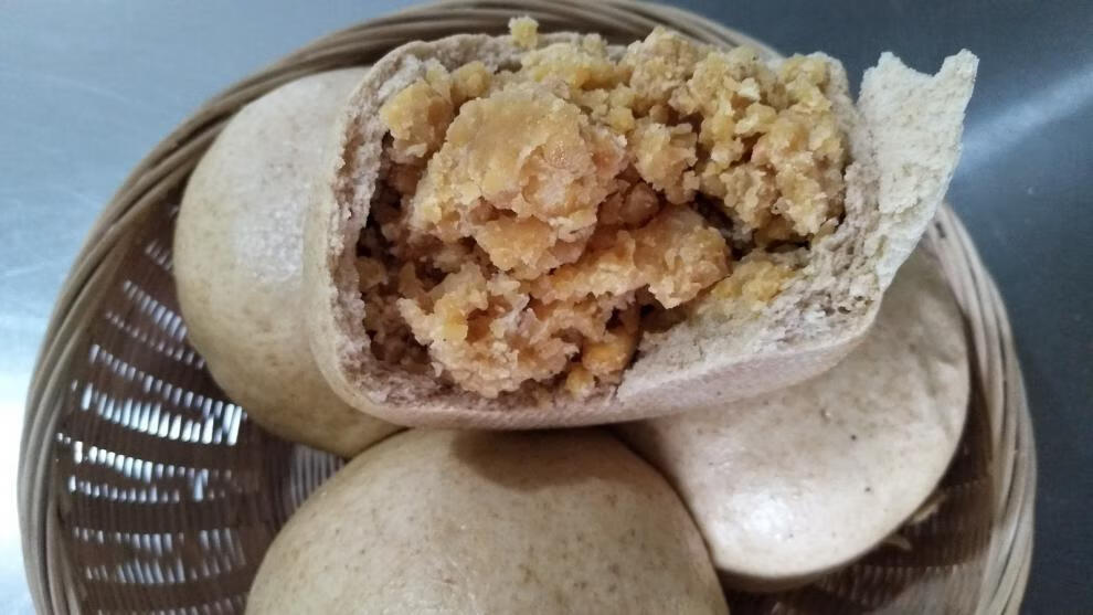 山东老面引子纯手工粗粮馒头全麦红豆豆包每个200克10个一份 200克10