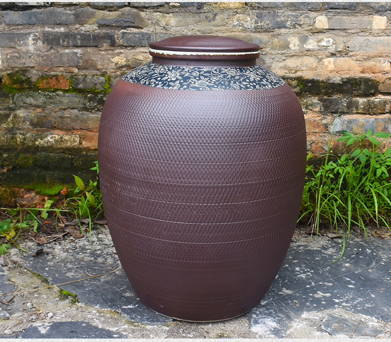 恰物恰屋轻奢品牌景德镇陶瓷子100斤装密封大号泡酒缸仿古泡药酒罐子