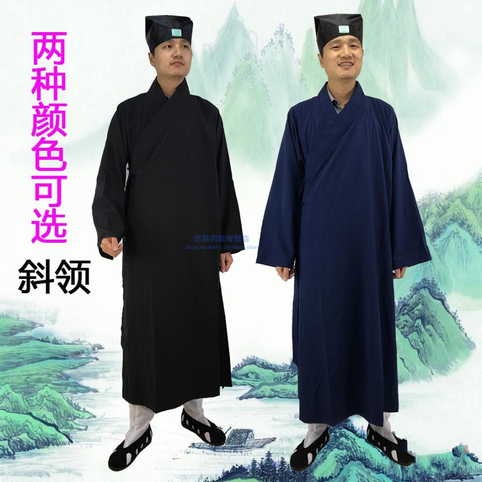 【夏季道士服】道教服装 道士长袍道衣 斜领长衫法