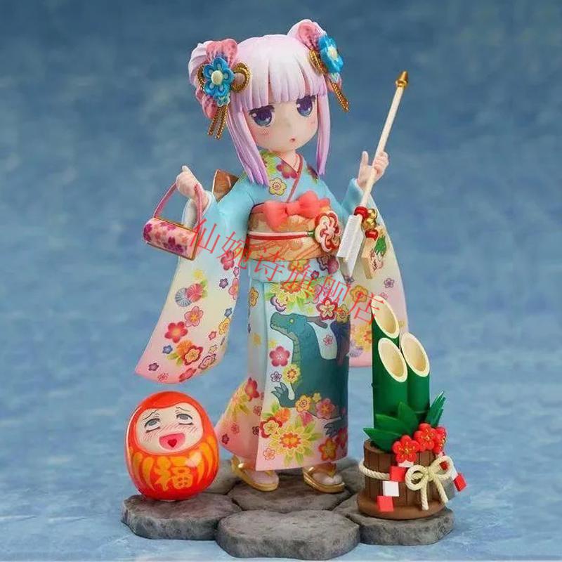 动漫二次元小林家的龙女仆康娜卡姆依浴衣和服康纳酱模型摆件 gk康娜