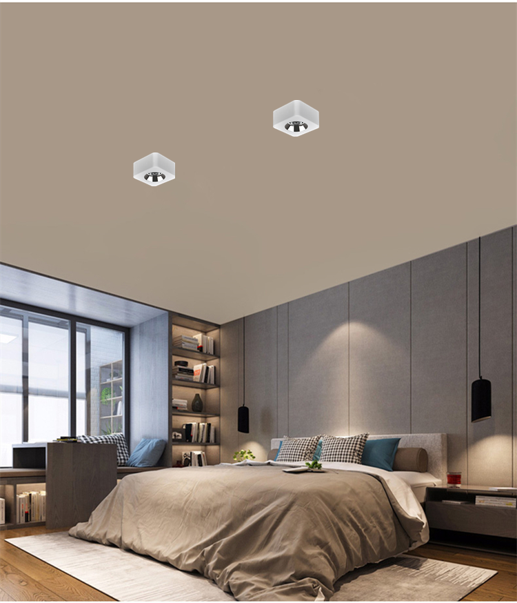 雷士照明官方旗舰同款明装射灯方形led盒子灯客厅卧室筒灯防眩三头四