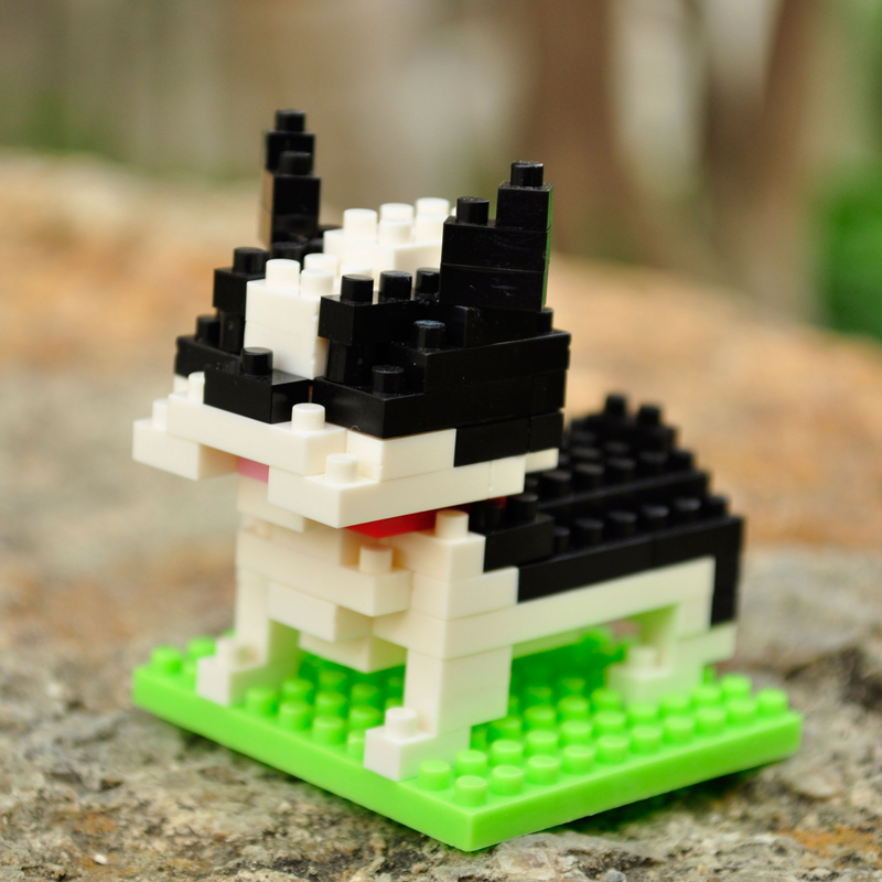 兼容乐高微小颗粒拼插积木拼装迷你动物狗狗宠物男孩子力玩具拼图