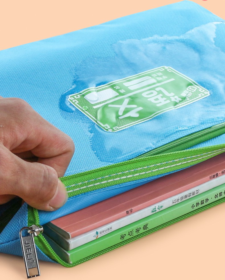 的课本分类收纳袋子帆布拎书装初中生各科小学生一年级书袋书学生补