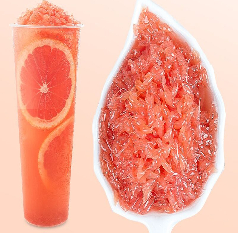 广禧红西柚果粒罐850g广禧红西柚果粒罐头红葡萄柚颗粒果肉果酱水果茶